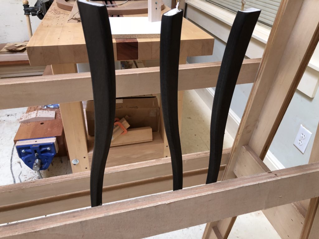 black dye, ebonies, furniture color, table legs, furniture making, woodworking, spokeshave, table