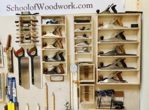 Community Tool Wall Wall of Shared Tools at Florida School of Woodwork