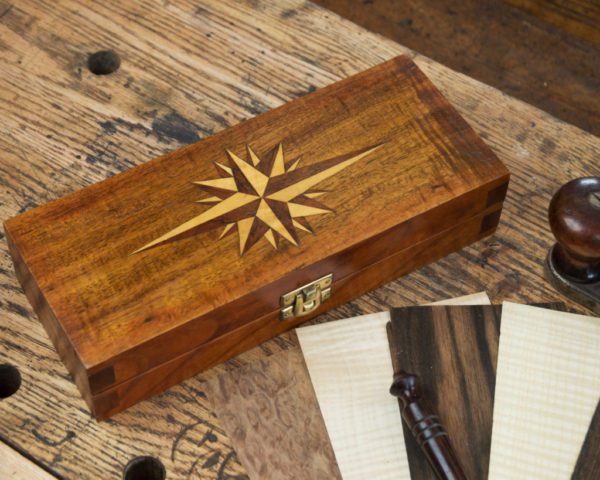 Fan Inlay fan inlay, compass rose marquetry, tool