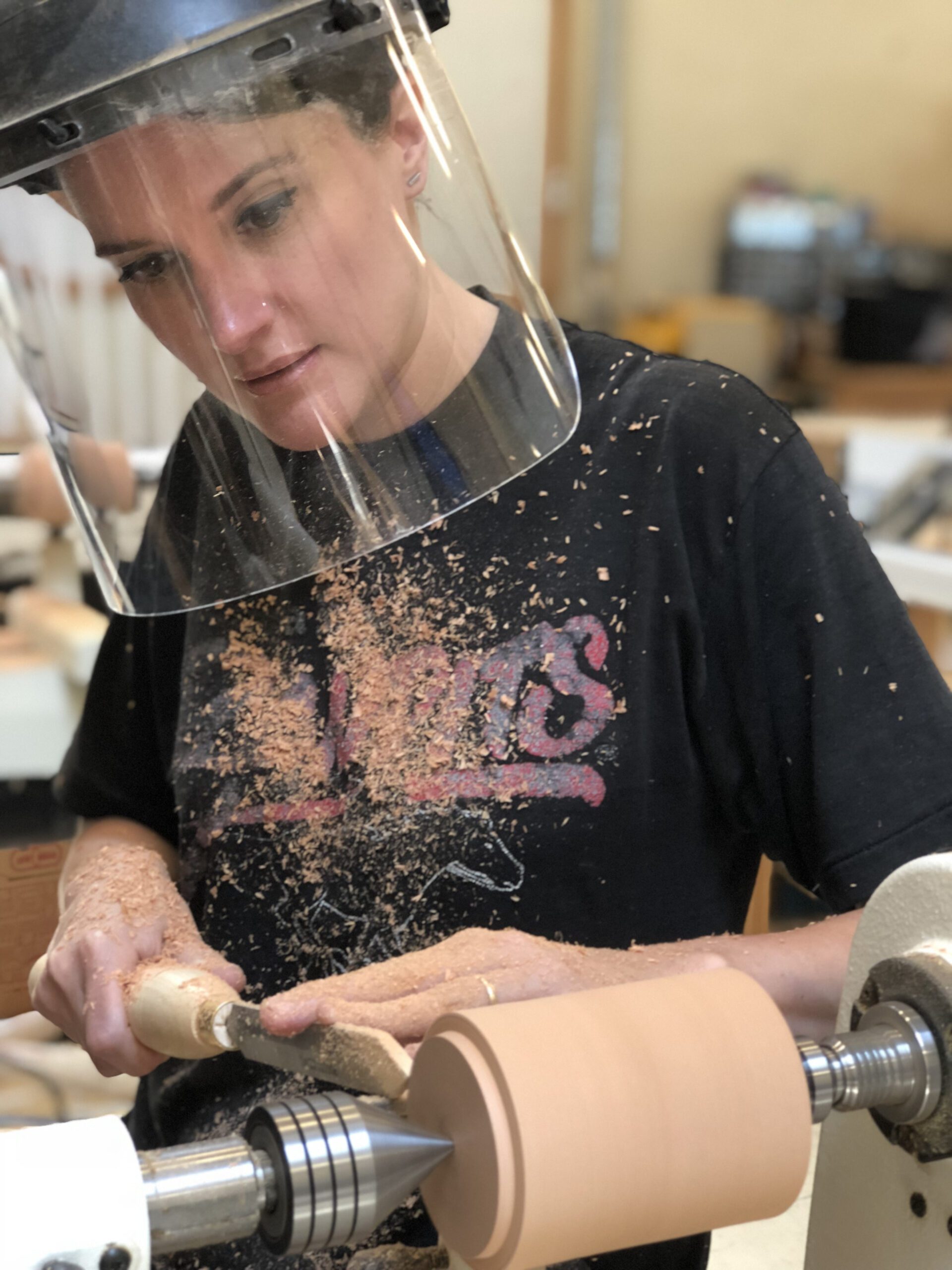 StudentTurning wood turning